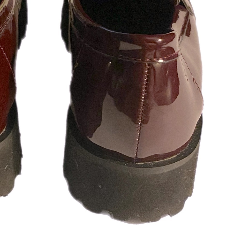 Jones New York Penny Loafer, Prizey, Faux Patent Leather,Wine, Sz 6.5, preppy - Picture 5 of 13